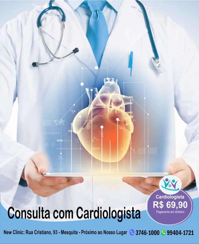 Consulta com Cardiologista | New Clinic Clínica médica